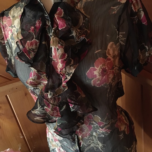 Ralph Lauren Sheer Blouse - Picture 2 of 4